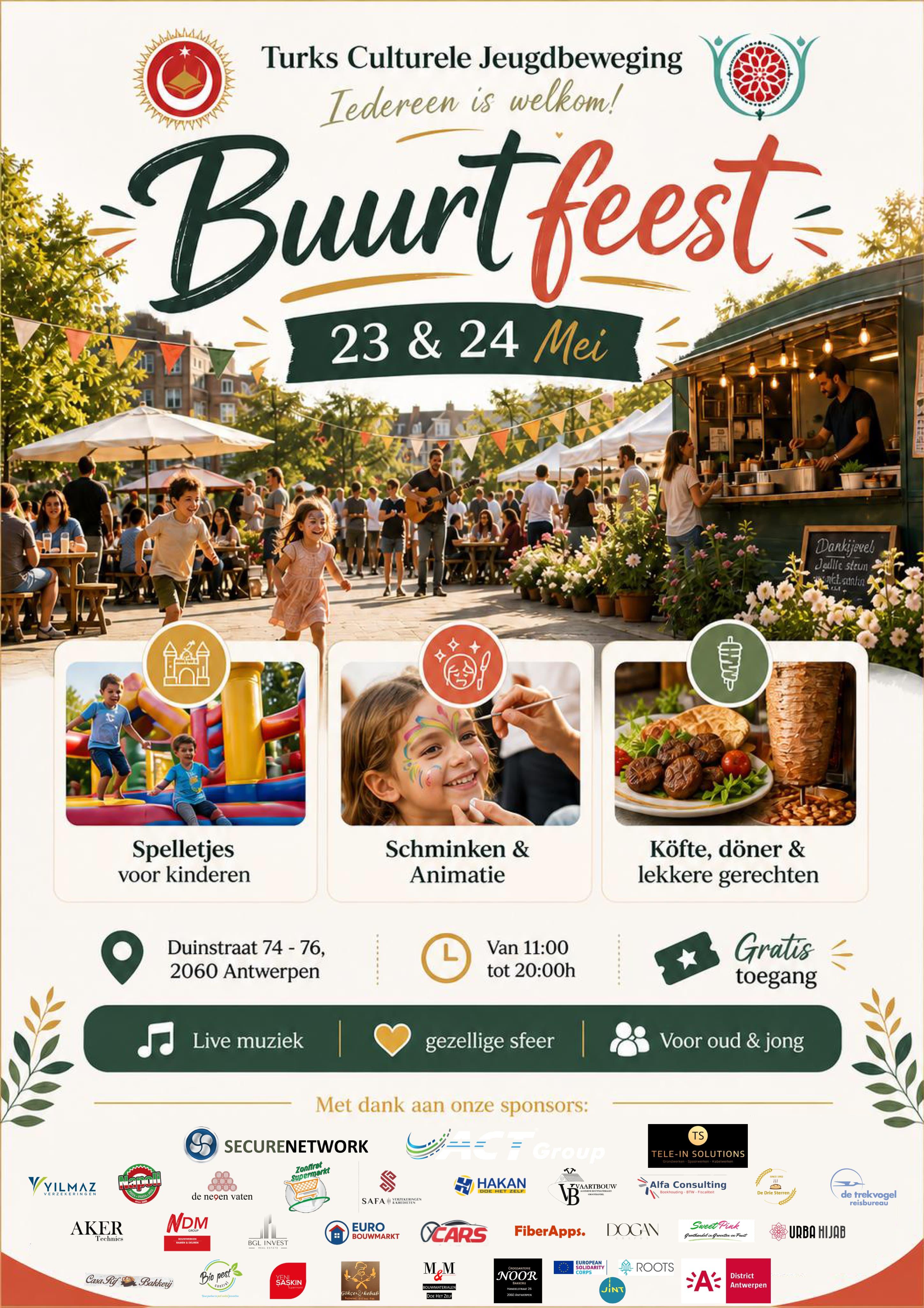 Buurtfeest 23 & 24 Mei